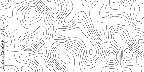 Contour map background. Geography scheme and terrain. Topography grid map. Stylized topographic contour map. Geographic line mountain relief. Abstract lines or wavy backdrop background.