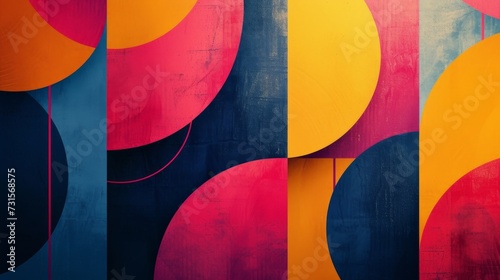 Dynamic geometric patterns and shapes add energy and movement to the minimali...