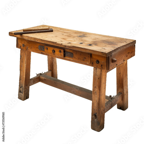 Workbench, isolated object, transparent background.