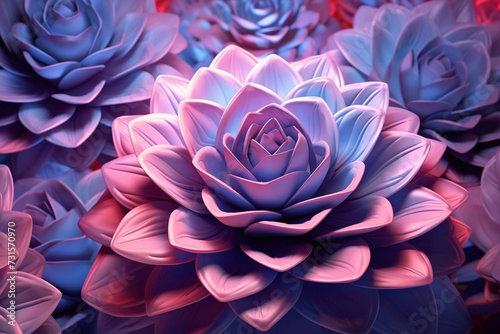 Wallpaper Mural Pink blue succulents close up
Generation AI Torontodigital.ca