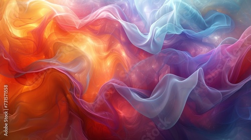 Abstract shapes dance in a symphony of colors, celebrating the harmony of love
