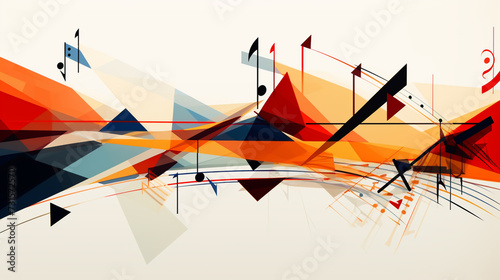 abstract music notes design for music background © alexkich