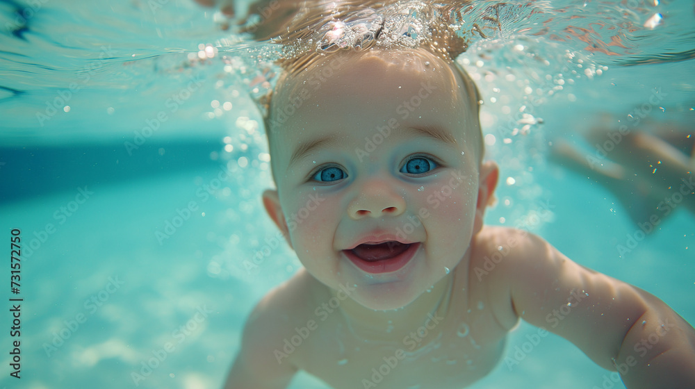 Joyful Swim Toddler's Underwater Health and Happiness