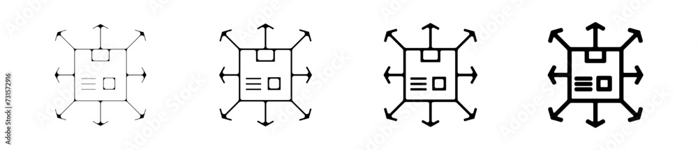 Icones symbole logo colis carton livrer direction Icones symbole logo colis carton livrer direction