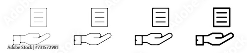 Icones symbole logo colis livraison logistique main et carton