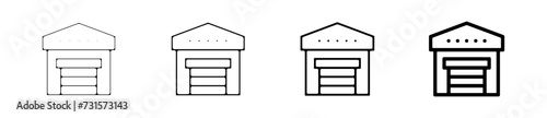 Icones symbole logo stockage entrepot logistique