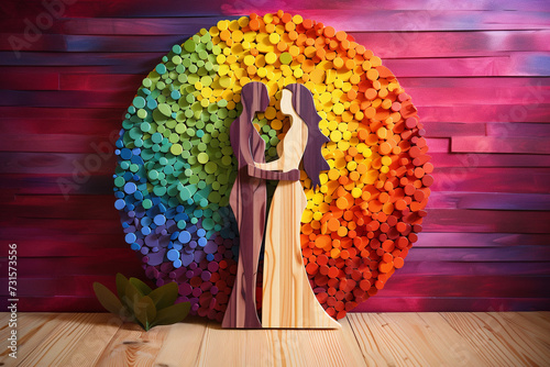 Pride month two girls, concept of LGBT pride, LGBTQ people, lgbt rights campaign, same sex marriage
Generation AI	