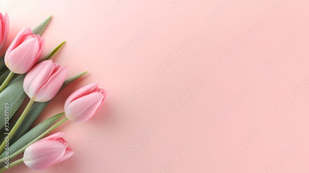 Women's Day, Valentine's Day, Mother's Day background concept, empty floral background with copy space Women's Day, Valentine's Day, Mother's Day background concept, empty floral background with copy space