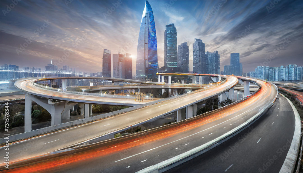 Fototapeta premium 未来的な高速道路