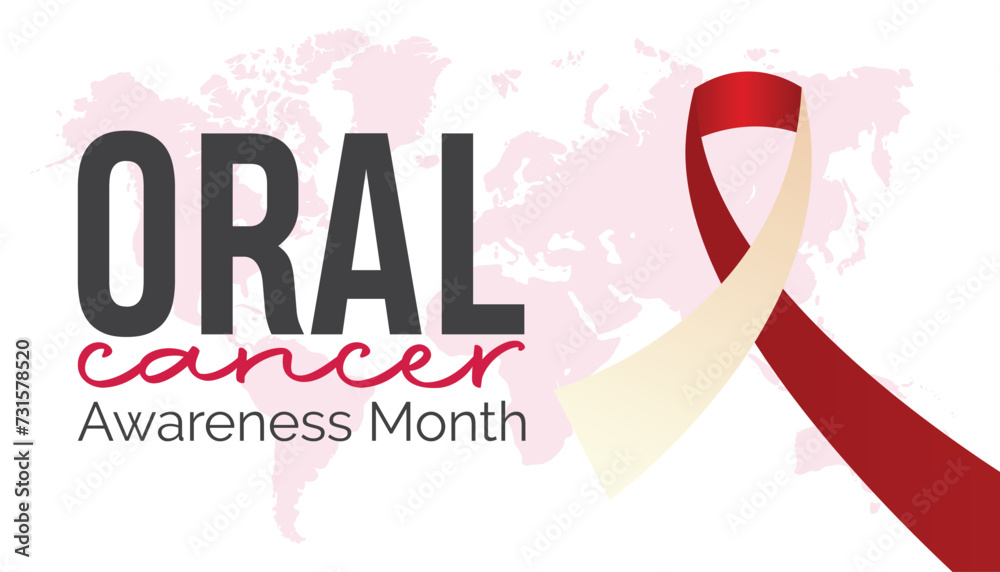 Vector illustration on the theme of Oral cancer awareness month observed each year during April banner, Holiday, poster, card and background design. Vector illustration on the theme of Oral cancer awareness month observed each year during April banner, Holiday, poster, card and background design.