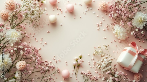 Minimalist background adorned with subtle birthday accents, emanating underst...