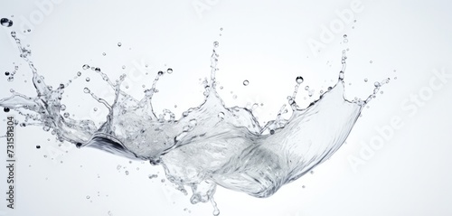 Water splash stock isolated on white background