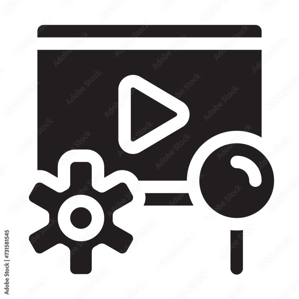 Marketing icon - glyph style Marketing icon - glyph style