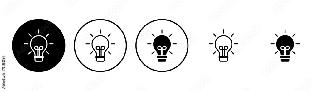 Lamp icon set. Light bulb icon vector. idea symbol. Lamp icon set. Light bulb icon vector. idea symbol.