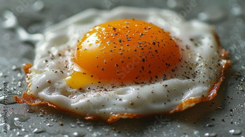 Fried Egg on Plate