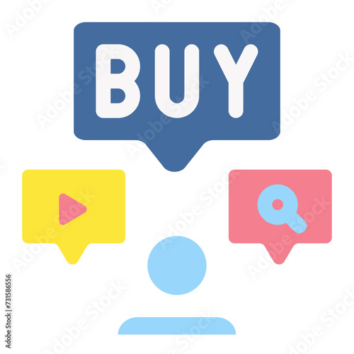 Marketing icon - glyph style