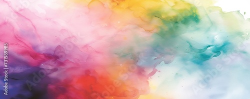 Multicolored Cloud of Paint