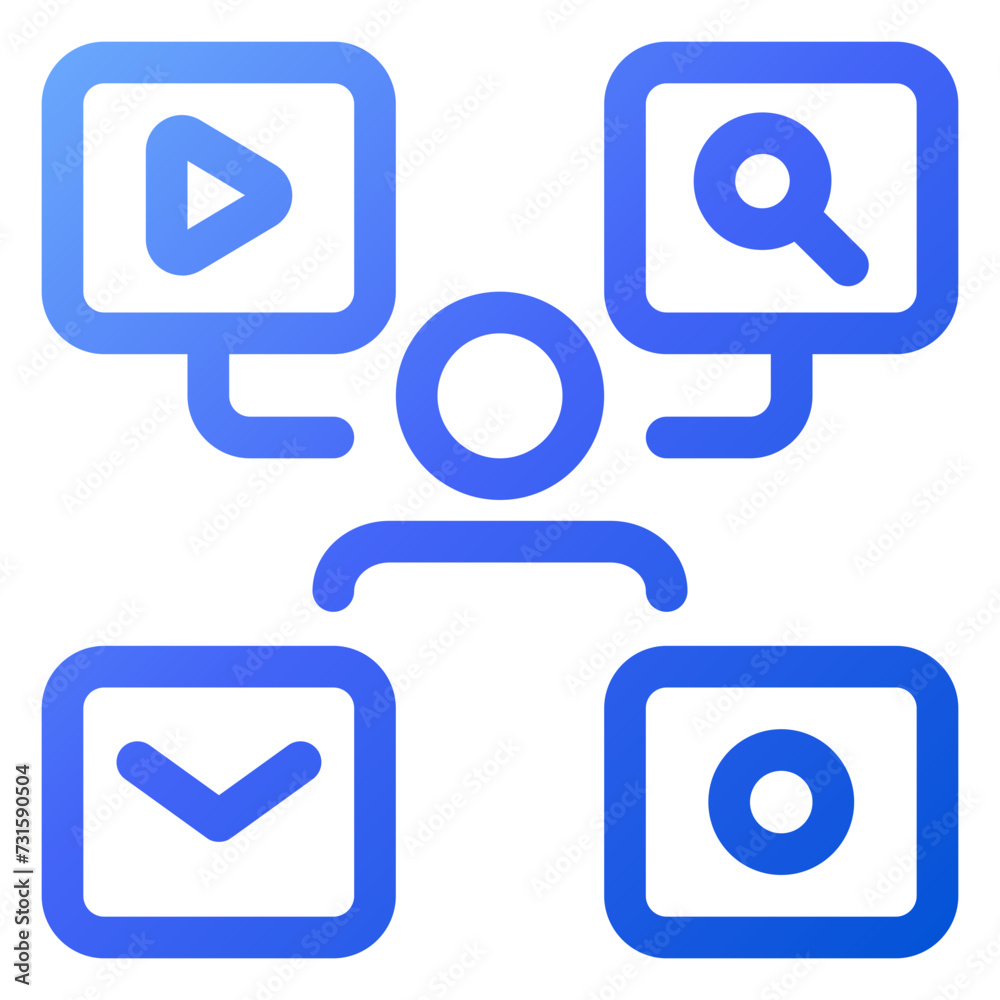 Marketing icon - gradient style Marketing icon - gradient style