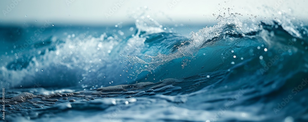 Close-Up of a Wave in the Ocean Close-Up of a Wave in the Ocean