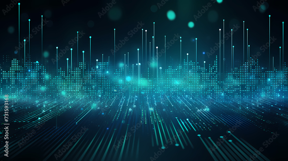 Stock market abstract background, economic and infographic concept