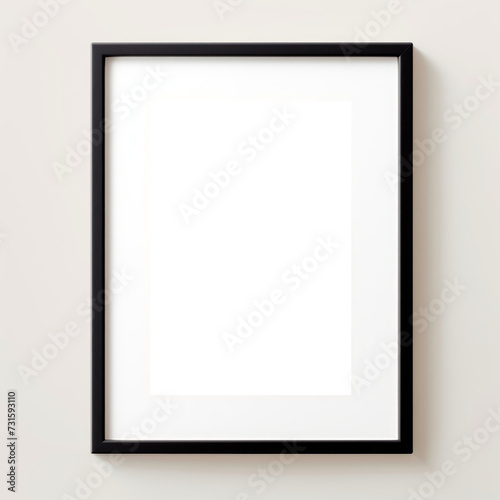 In this close-up view, the black frame mockup, provided as a PNG file with a clear background, is presented with attention to detail, offering versatility for various design projects.