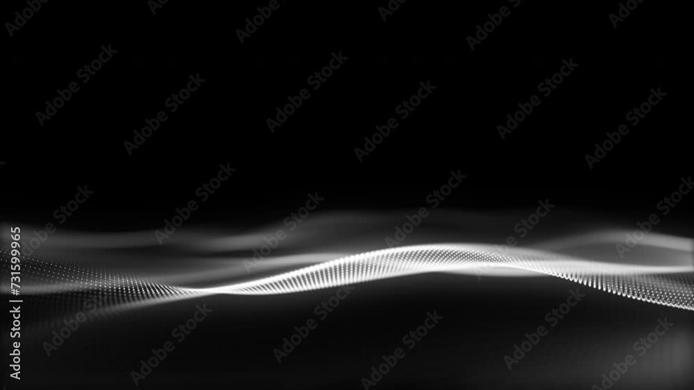 Digital wave blurred smooth motion overlay on black background. smoke glow particle curve wavy moving video. Digital wave blurred smooth motion overlay on black background. smoke glow particle curve wavy moving video.