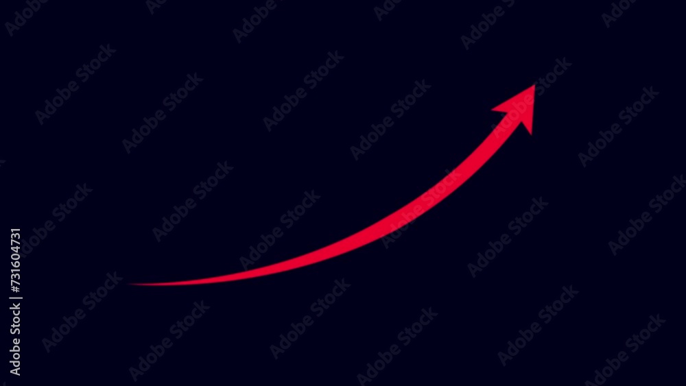 arrow rising diagonally upwards on black background, arrow rising transparent channel arrow animation arrow rising diagonally upwards on black background, arrow rising transparent channel arrow animation