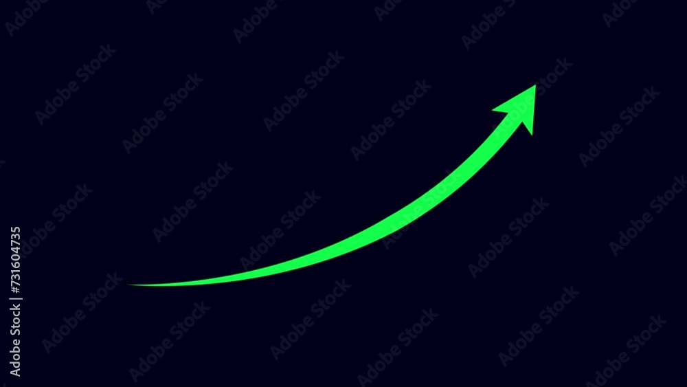 arrow rising diagonally upwards on black background, arrow rising transparent channel arrow animation arrow rising diagonally upwards on black background, arrow rising transparent channel arrow animation