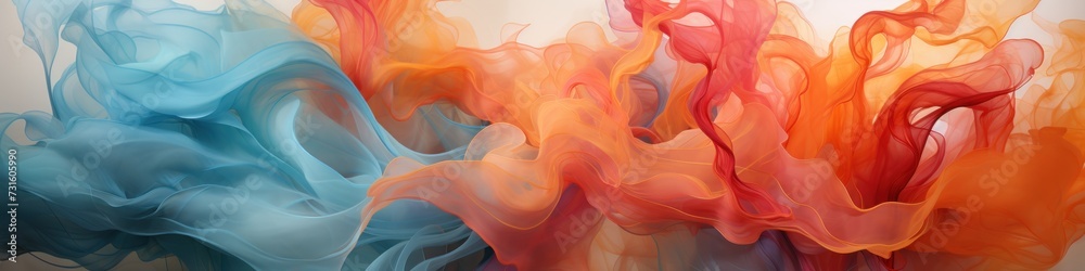 Dynamic folds of multicolored fabric, abstract 3D wavy Background, colorful waves flow, liquid Dynamic folds of multicolored fabric, abstract 3D wavy Background, colorful waves flow, liquid