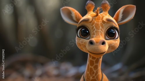 cute cartoon giraffe © Ghulam Nabi