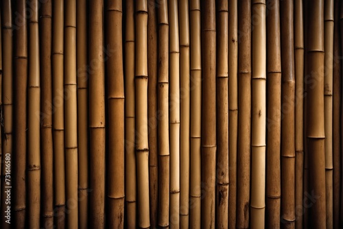 Brown bamboo stick pattern background.