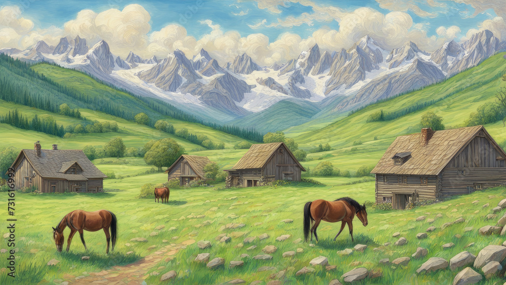 Obraz premium A Vibrant Journey Through Art History