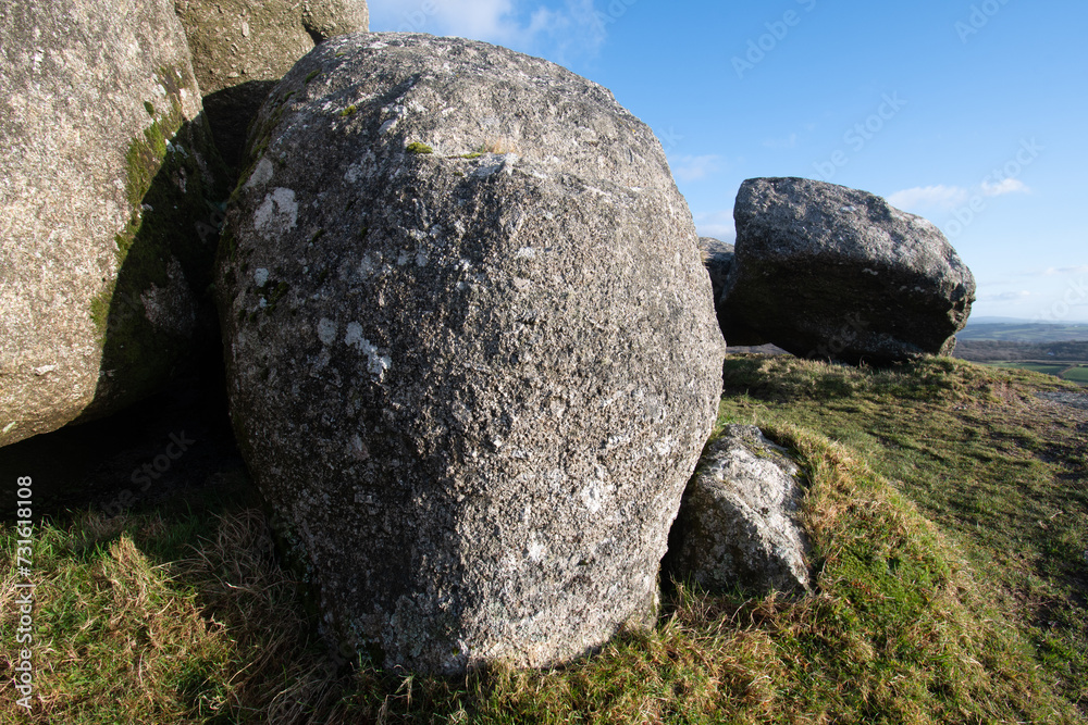 Weathered granite on Helman Tor Cornwall Weathered granite on Helman Tor Cornwall