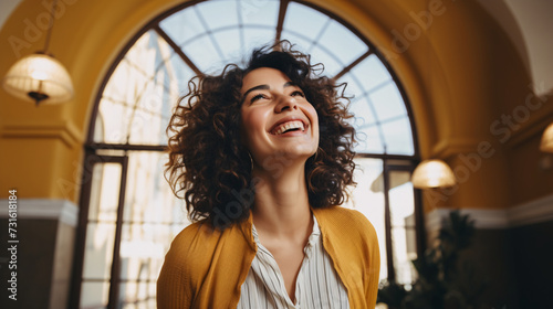 person in the window