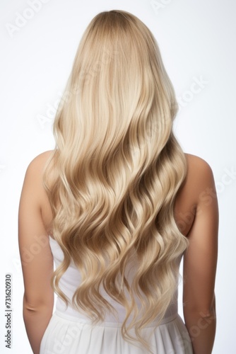 Blonde girl's hair