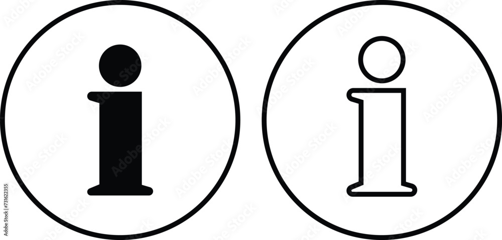 Info icons set. Information black circle vector flat or line collection isolated on transparent background. Info button in different style. Info symbol editable stock for mobile apps and websites. Info icons set. Information black circle vector flat or line collection isolated on transparent background. Info button in different style. Info symbol editable stock for mobile apps and websites.