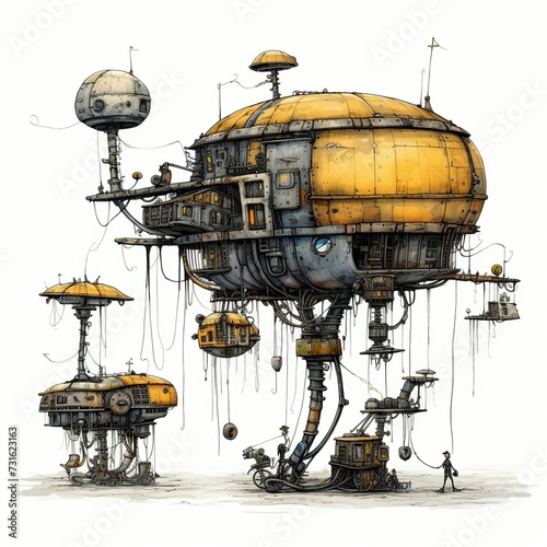 Machinarium machinery, a whimsical fusion of cartoon fantasy and fantastic design photo