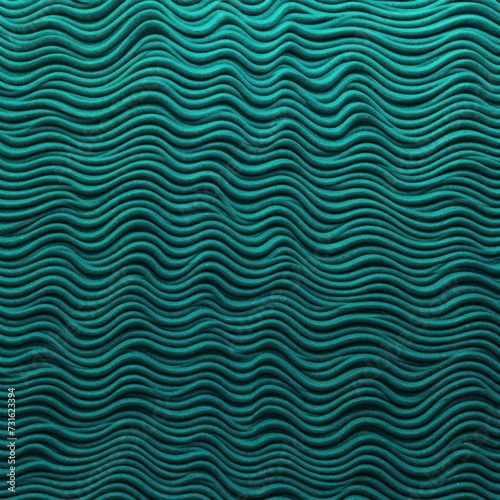Teal zig-zag wave pattern carpet texture background 