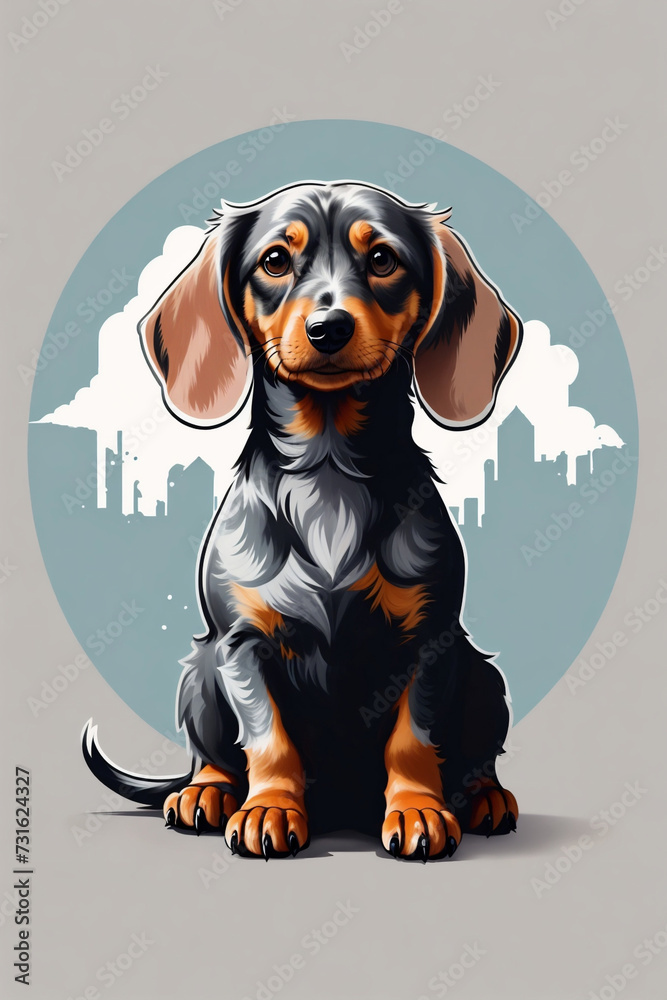  graphics cute dachshund dog