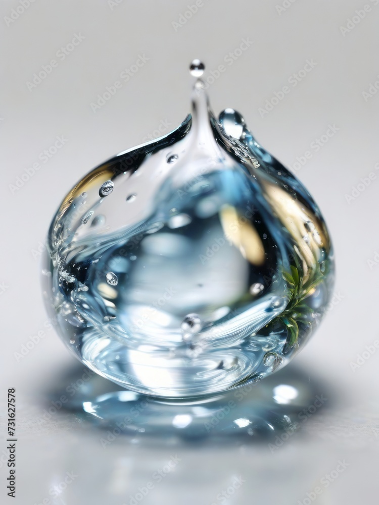 The Perfect Drop: Macro Photo for an Ecological advertising The Perfect Drop: Macro Photo for an Ecological advertising