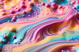 3D Liquid Abstract with Spheres