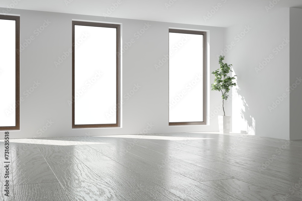 Modern interior design. 3D illustration Modern interior design. 3D illustration