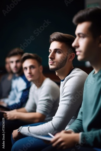 shot of a group of students in their university lecture