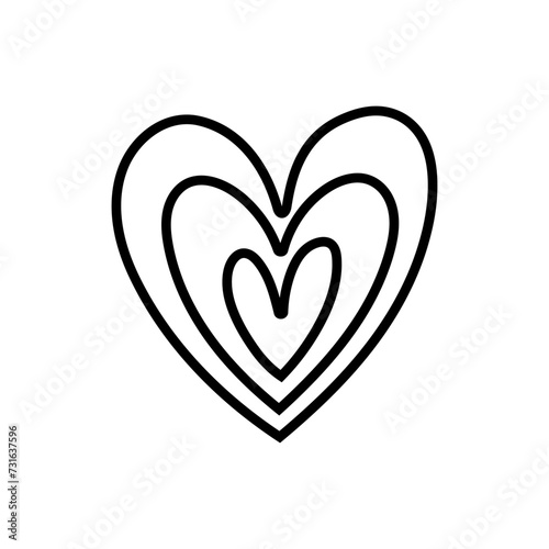 Heart icon vector. love illustration sign. romance symbol.