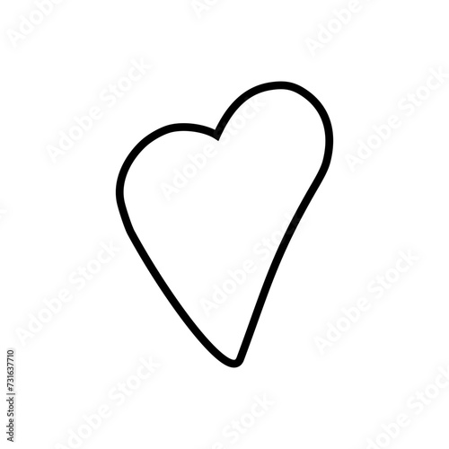 Heart icon vector. love illustration sign. romance symbol.