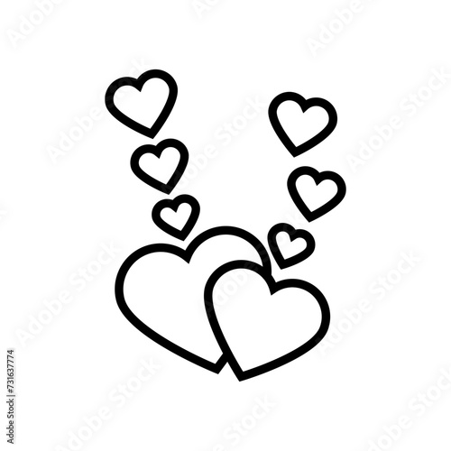 Heart icon vector. love illustration sign. romance symbol.