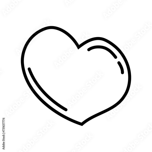 Heart icon vector. love illustration sign. romance symbol.