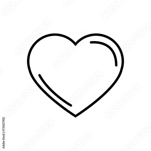 Heart icon vector. love illustration sign. romance symbol.