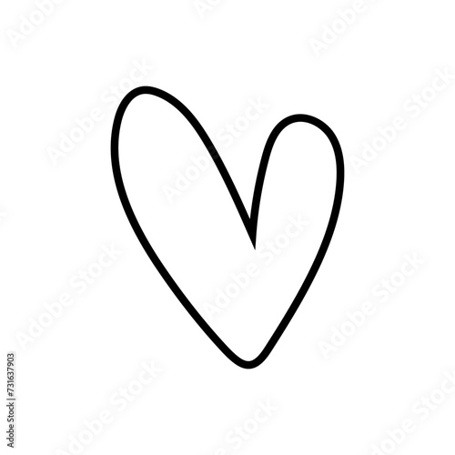 Heart icon vector. love illustration sign. romance symbol.