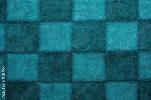 Turquoise no creases, no wrinkles, square checkered carpet texture, rug texture